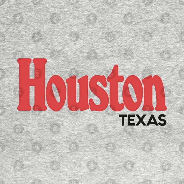 Houston Texas - Retro Design by DankFutura